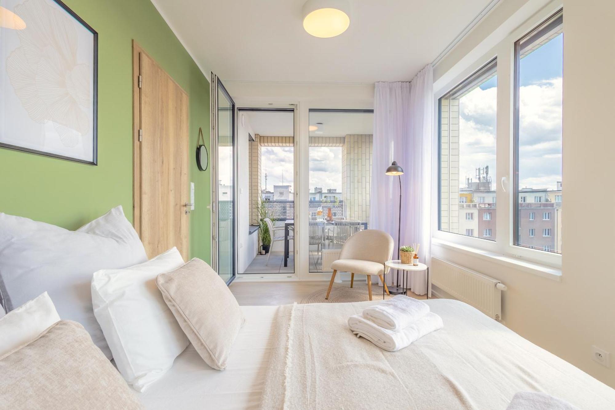 Bright 2Br - 8Th Floor, Balcony, Free Parking - By Gravity Prague Apartment Bagian luar foto